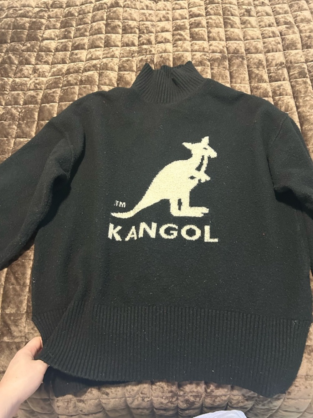 Kangol Black Knit Sweater